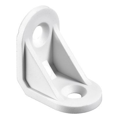 Plastic angle, 15 x 24 x 24 mm, plastic, white