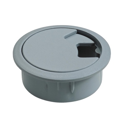 Passe-câble, Ø 60 x 26 mm, Plastique, Gris