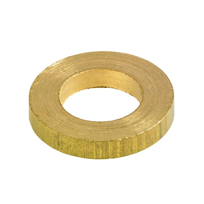 Pièce d‘écartement, Ø 7,2 / 14 x 2 mm, Laiton, brossé