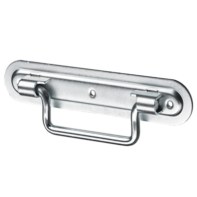 Poignée pour caisse, ◘──◘ 130 mm, 162 x 32/50 x 16 mm, Acier, zingué