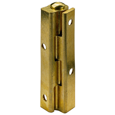 Paumelle, 50 x Ø 10 mm, Acier, laitonné