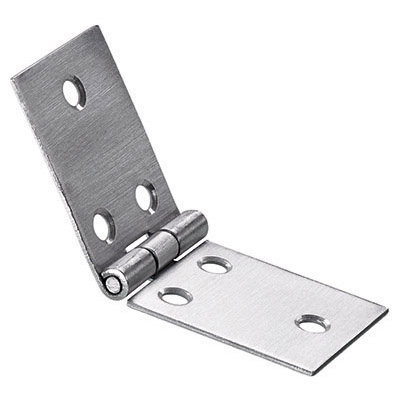 Charnière large, 80 x 30 x 1,5 mm, Inox, mat