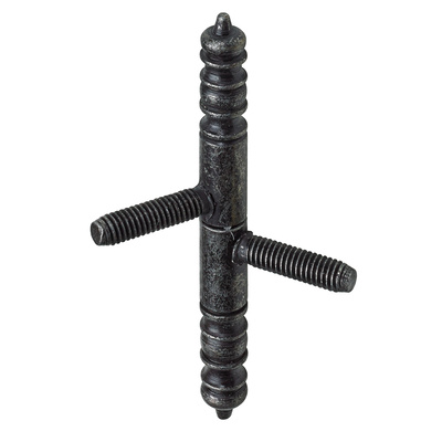 Single pivot hinge, 90 x Ø 9 mm, steel, antique