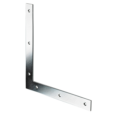 Connecting flatangle, 22 x 190 x 190 x 2 mm, steel, galvanised