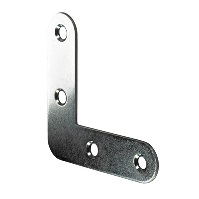Connecting flatangle, 16 x 60 x 60 x 1,5 mm, steel, galvanised