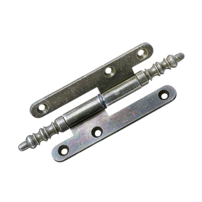 Türband mit Zierkopf, 110 x 55 mm, links, Stahl, antik