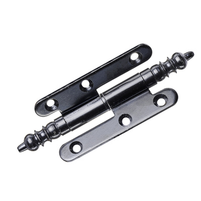 Türband mit Zierkopf, 80 x 45 mm, rechts, Stahl, schwarz