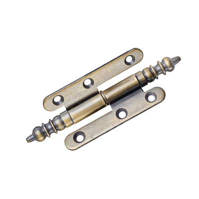Türband mit Zierkopf, 80 x 45 mm, rechts, Stahl, brüniert