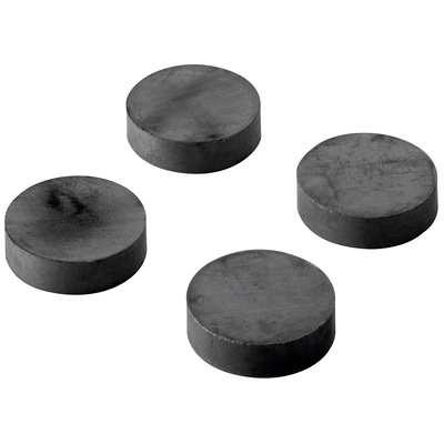 Aimant punaise rond, Ø 30 x 7 mm, métal, noir