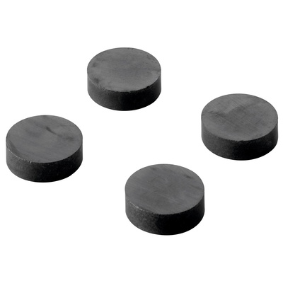 Aimant punaise rond, Ø 18 x 5 mm, métal, noir