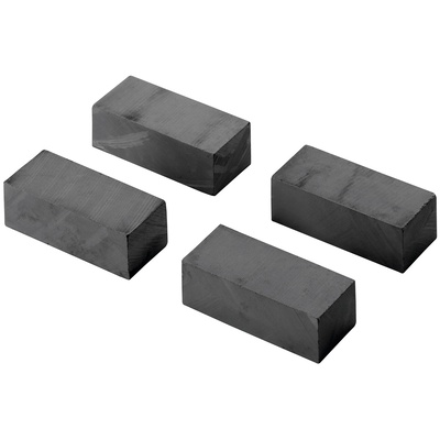Aimant punaise, carré, 36 x 16 x 11 mm, métal, noir
