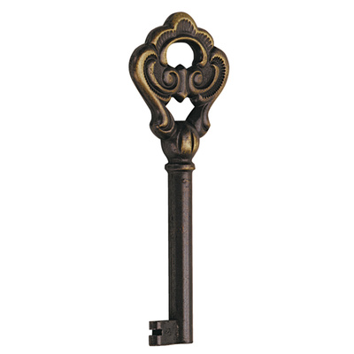 Key, 81 x 4 mm, steel, burnished