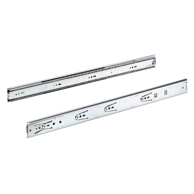 Coulisse à bille à sortie totale KA 4532 Silent System avec amortisseur, Longueur nominale 550 mm, 35 kg, Acier, zingué