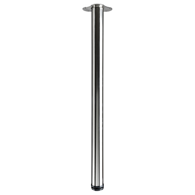 Tischbein, 900 - 930 x Ø 60 mm, Stahl, Edelstahl Optik