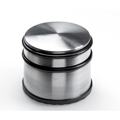 Butée de porte, Ø 88/92 x 76 mm, Acier, Aspect inox