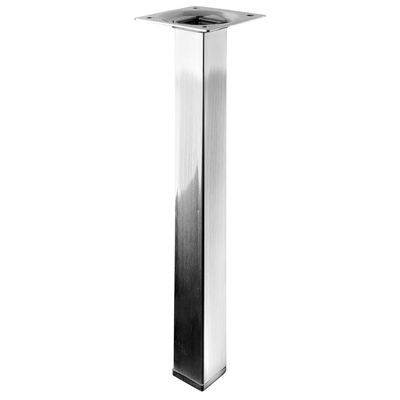 Table legs simple version angular 250 x 25 x 25 mm steel stainless steel look 9129096 eShop Hettich Your leading manufacturer of furniture fittings