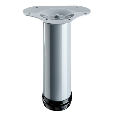 Tischbein, 200 - 230 x Ø 60 mm, Stahl, Aluminium Optik