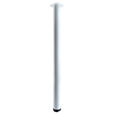 Counter and bar table leg, 1100 - 1130 x Ø 75 mm, steel, white