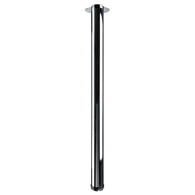 Counter and bar table leg, 1100 - 1130 x Ø 75 mm, steel, chrome plated