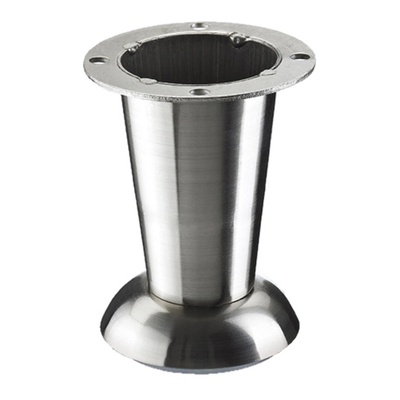 Furniture legs "Fada", 100 x Ø 35 - 50 mm, steel, stainless steel look