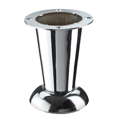 Furniture legs "Fada", 100 x Ø 35 - 50 mm, steel, chrome plated