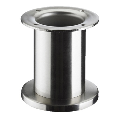 Pieds de meuble "Telana", 100 x Ø 60 mm, Acier, Aspect inox