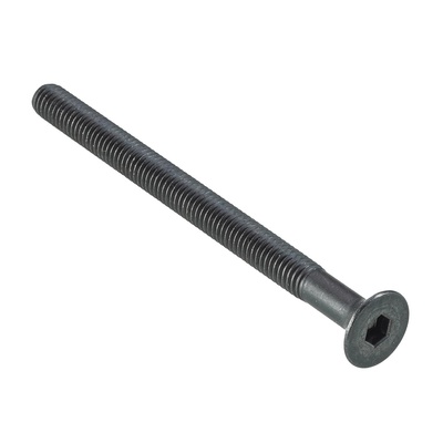 Verbindungsschraube für Kloben M6x80mm, M6 x 80 mm, Stahl, schwarz