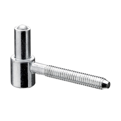 Partie inférieure de paumelle, 44 x Ø 15 mm, Acier, zingué