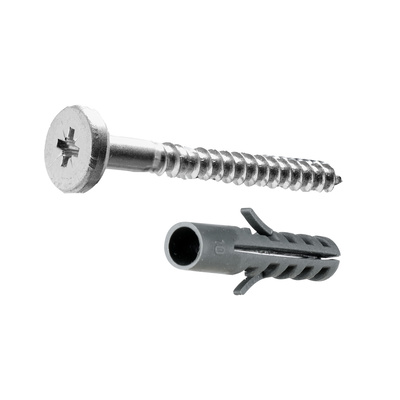 Vis pour dispositifs d'accrochage pour éléments hauts, 50 x ø 5,5 mm, cheville : 40 x ø 8 mm