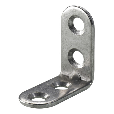 Équerre de chaise, 15 x 30 x 30 x 2 mm, Inox, mat