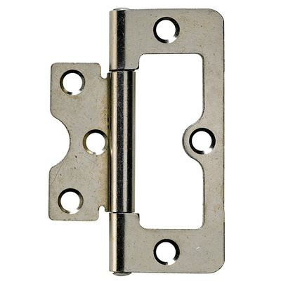 Louvre door hinge, 75 x 32 x 1,5 mm, steel, nickel plated