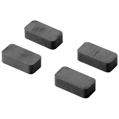 Aimant punaise, carré, 20 x 10 x 5 mm, métal, noir