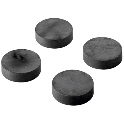 Aimant punaise rond, Ø 30 x 7 mm, métal, noir