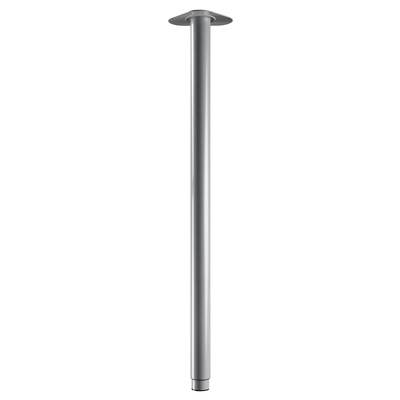 Piètements de tables universels, 900 - 1200 x Ø 50 mm, Acier, argent