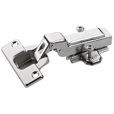 Intermat concealed hinge for clip on installation, for half overlay doors