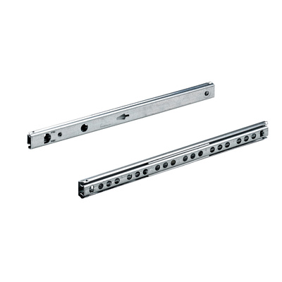 Coulisse à sortie partielle à billes de précision KA 1730/355 pour tiroirs avec gorge de 17 mm, 220 - 355 mm, 10 kg, Acier, zingué