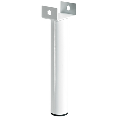 Bed legs for centre rail, 230 x Ø 38 mm, steel, white