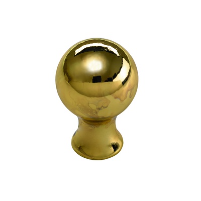 Furniture knob, Ø 20 x 30 mm, die-cast zinc, brass plated