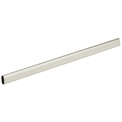 Wardrobe tube, oval, Ø 15 / 30 x 2000 mm, steel nickel plated