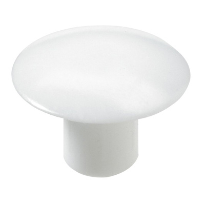 Caches à enfoncer, Ø 5 / 12 mm, Plastique, blanc