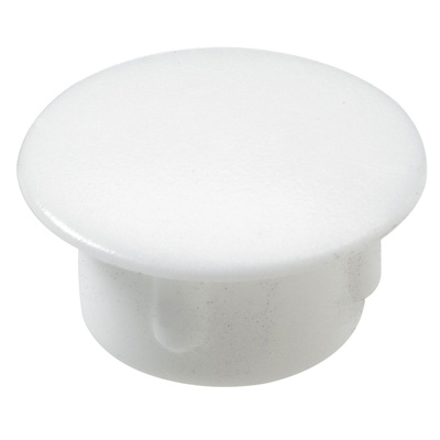 Caches à enfoncer, Ø 10 / 13 mm, Plastique, blanc