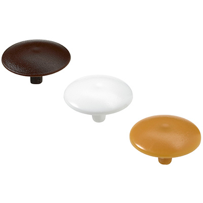 Abdeckkappe für Verbindungsschraube Direkta, Ø 15 mm, Kunststoff, weiß, braun, beige
