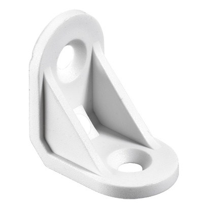 Plastic angle, 15 x 24 x 24 mm, plastic, white