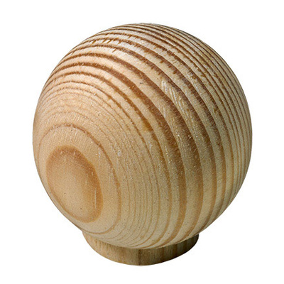 Bouton de meuble, Ø 30 x 32 mm, Bois, pin, brut