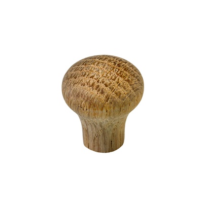 Bouton de meuble, Ø 22 x 25 mm, Bois, chêne, brut