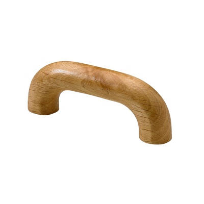 Poignée de meuble, ◘──◘ 64 mm, 80 x 16 x 33 mm, Bois, Hêtre, laqué