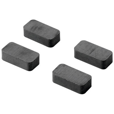 Aimant punaise, carré, 20 x 10 x 5 mm, métal, noir
