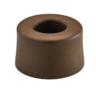 Butoir à visser, Ø 40 x 25 mm, Plastique, brun