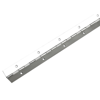 Charnière à piano, 600 x 32 x 0,6 mm, Acier, nickelée