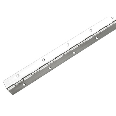 Charnière à piano, 1200 x 32 x 0,6 mm, Acier, nickelée
